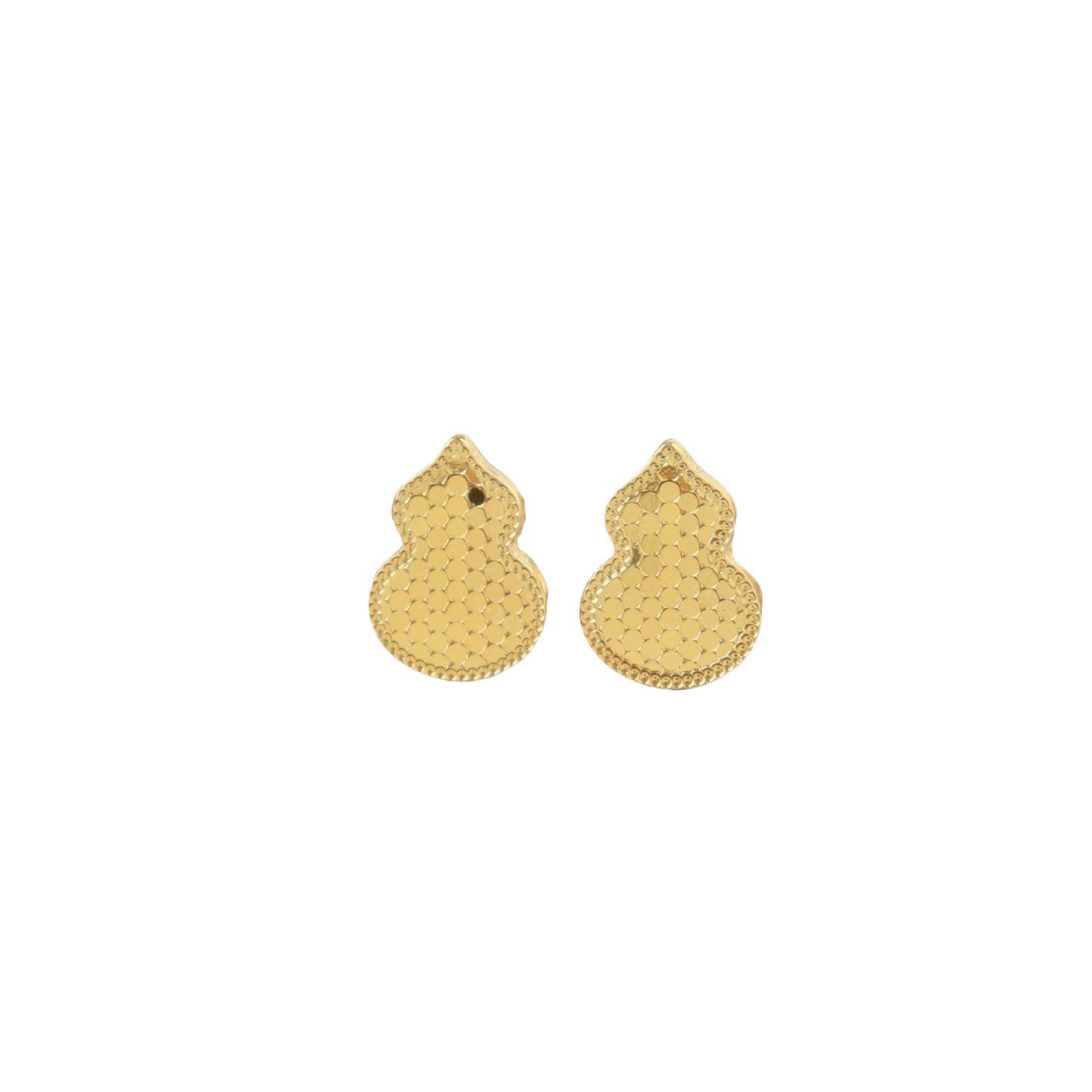 Xiaohongshu Hot-Selling Crushed Ice Gourd Earrings for Women Fashion Simple Retro Versatile Silver Needle Earrings Light Luxury High-End Feel