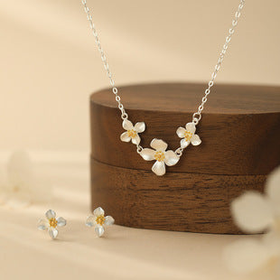 Po S999Pure Silver National Style Fat Fu Pendant Necklace Light Luxury High-end National Trend Ethnic Style Neck Jewelry Hot Item