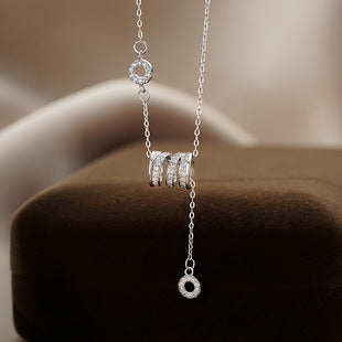 Po S999Pure Silver National Style Fat Fu Pendant Necklace Light Luxury High-end National Trend Ethnic Style Neck Jewelry Hot Item