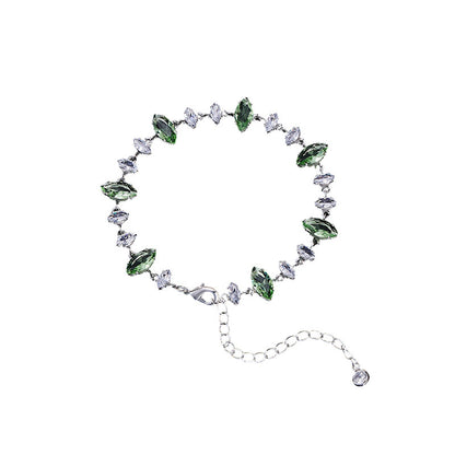 Candy Series Dopamine Zircon Inlaid Geometric Water Drop Exquisite Bracelet High-end Light Luxury Niche Versatile Women's Jewelry