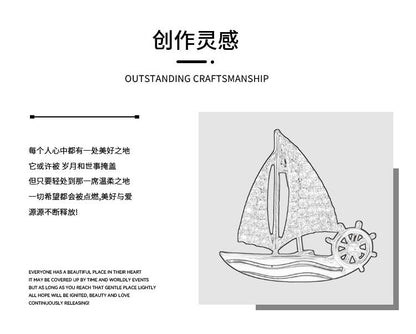 Wave-riding Fashion Accessories High-end Lapel Pin Design Sense Unisex Exquisite Sailboat Brooch Pin Small Brooch