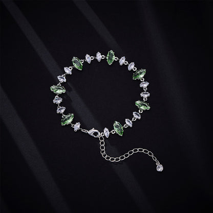 Candy Series Dopamine Zircon Inlaid Geometric Water Drop Exquisite Bracelet High-end Light Luxury Niche Versatile Women's Jewelry