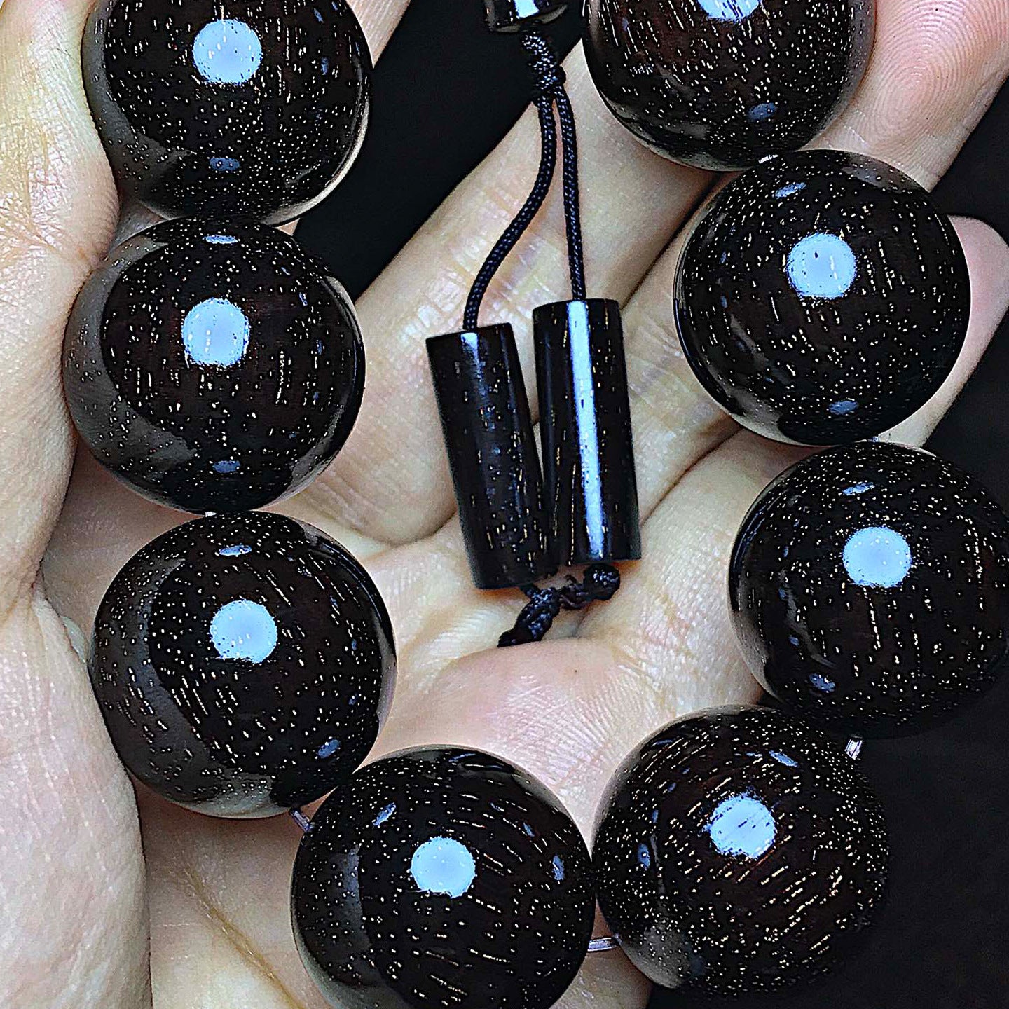 360Super Popular Indian Small Leaf Rosewood2.0Old Wood Column Style Cultural Play Bracelet Wooden Bracelet Men and Women Buddha Beads