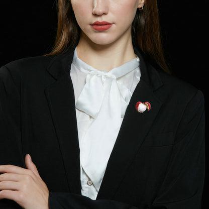 Creative Design Fruit Lychee Small Brooch Multi-purpose Cardigan Anti-exposure Shawl Scarf Buckle