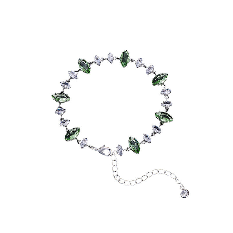 Candy Series Dopamine Zircon Inlaid Geometric Water Drop Exquisite Bracelet High-end Light Luxury Niche Versatile Women's Jewelry