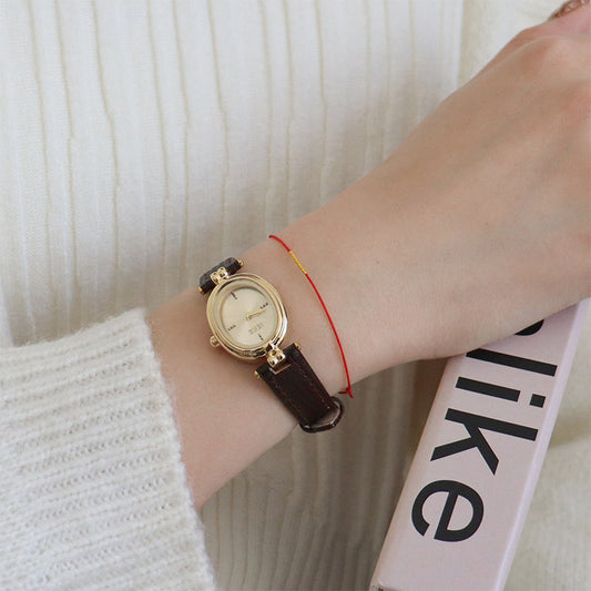 Xiaohongshu Hot Sale18k Gold Ultra-Thin Red String Bracelet Fashionable Elegant Simple Versatile Adjustable Zodiac Year Bracelet