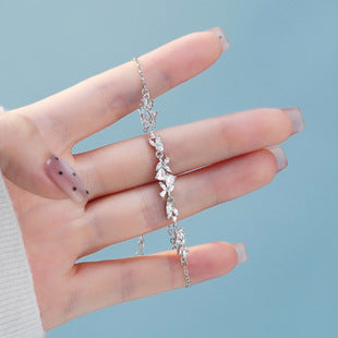 Po S999Pure Silver National Style Fat Fu Pendant Necklace Light Luxury High-end National Trend Ethnic Style Neck Jewelry Hot Item